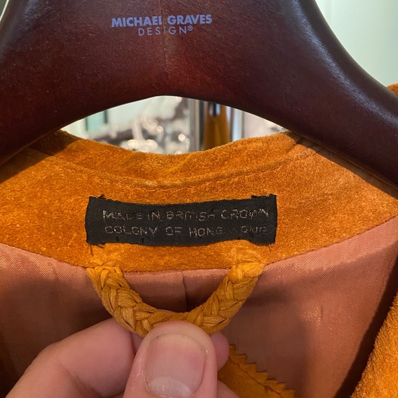 Vintage 1970’s Members Only Orange Suede Coat - Picture 6 of 15